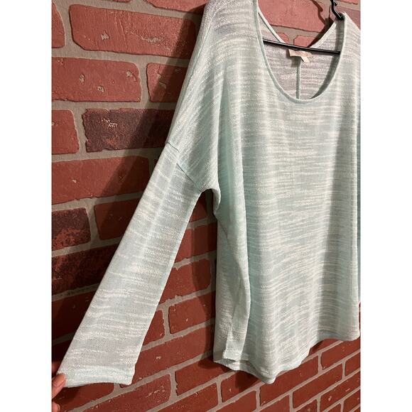 Olive & Oak | Aqua Sheer Textured Knit Top - Picture 3 of 6
